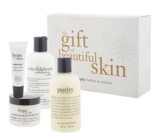 philosophy the gift of beautiful skin 4 piece skin care system