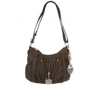 KathyVanZeeland Nappa Zip Top Convertible Crossbody Bag —