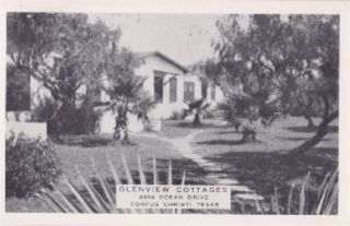 Glenview Cottages Corpus Christi TX Postcard