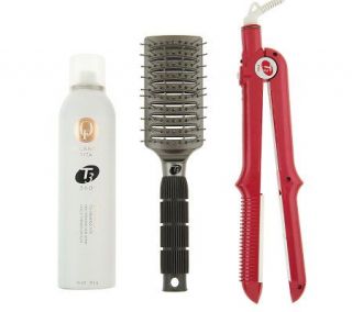 T3 Pro Pink Volumizing Iron w/Control Spray and Brush —