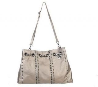 by Fortuna Valentino Leather Chic Chain Hobo Bag   A209864