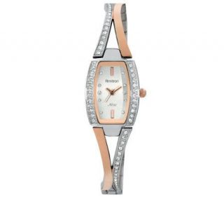 Armitron NOW Ladies Silvertone and Rose Goldtone Watch —