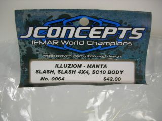 Concepts Illuzion Manta Body Slash 2WD 4x4 SC10 Clear jco0064
