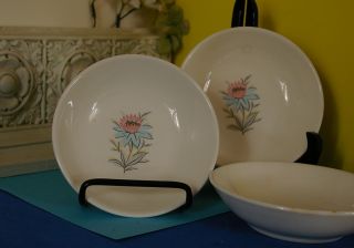 Three Steubenville small Bowls dessert berry Fairlane Pattern Made in