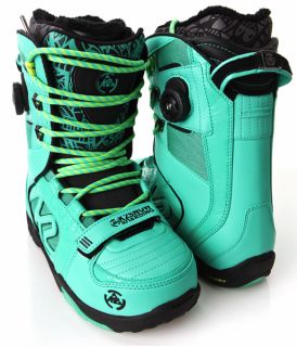 New Mens K2 Darko Snowboard Ski Boots Teal Multiple Sizes
