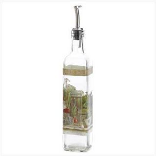 Gourmet Glass Decanter Bottle Condiment Dispenser Pump