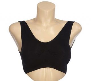 Carol Wior Seamless Sports Bra with Removable Cups —
