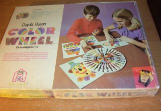Vintage 1974 Crayola Color Wheel Drawing Game