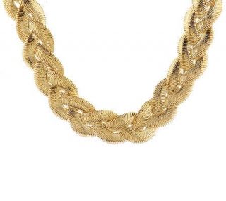 Kenneth Jay Lanes Braided Chain 18 Necklace —