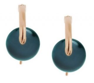 Honora Cultured FreshwaterPearl 11.0mm Button Bronze Orbit Earrings 