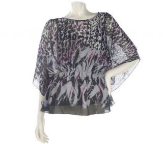 by Marc Bouwer Sheer Printed Blouse with Camisole —