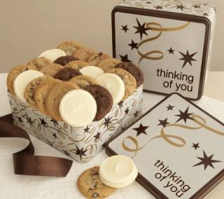 Cheryls Thinking of You Star Gift Tin   24 Assorted Cookies   M111572