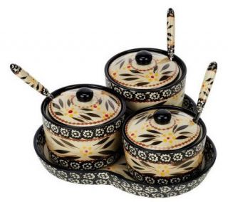 Temp tations Old World 3 Piece Condiment Set with Spoons —
