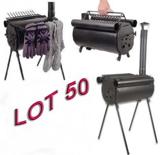 Lot 50 Compact Military Camp Stove Tent Cot Heater Hunting Fishing