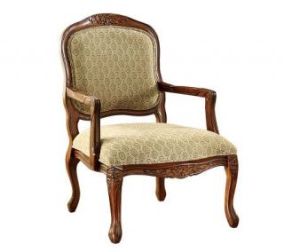 Quintus Oak Finish Accent Chair —