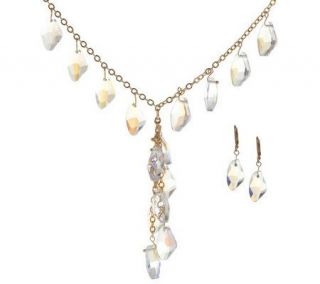 Kirks Folly Dragon Scales Sparkle Necklace & Earring Set —