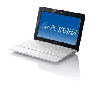 Asus Eee PC 1008HA Intel Atom 250GB 10.1 WhiteNetbook w/Win7
