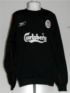 Liverpool Reebok Sweatshirt Black RRP 39 99 Carlsberg