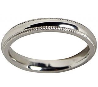 Sterling Silver Milgrain 4MM Wedding Band Ring   J309978