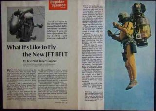  more great items jet pack rocket belt 1969 test pilot courter article