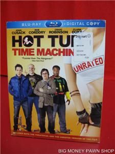 DVD Blu Ray Video Hot Tub Time Machine Unrated 2 Disc Set DVD Blu Ray