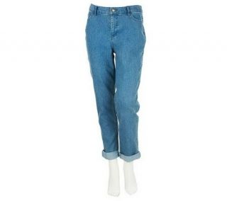 Denim & Co. Regular Modern Waist 5 Pocket Ankle Jeans w/ Cuff
