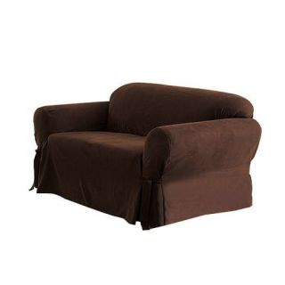 Piece Luxury Micro Suede New Sofa Loveseat Arm Chair Slip Cover