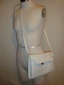 Cristian New White Leather Shoulder Handbag Bag Purses