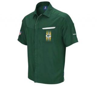 NFL Green Bay Packers Sideline Snap Down ShortSleeve Shirt —