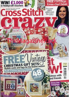 Cross Stitch Crazy Magazine November 2011 Free Vintage Christmas Chart