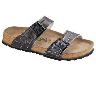 Birkis Mens Leather Soft Footbed Double StrapSandal —