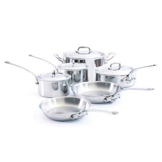 Mauviel Cookware MCook 10 Piece Stainless Steel Cookware Set