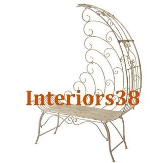  Scroll French Chic Patio Arbor Lounger Bench Country Garden