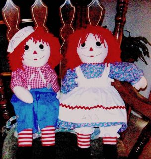 Raggedy Ann or Andy 25 Handmade in Our Home Office See Description to