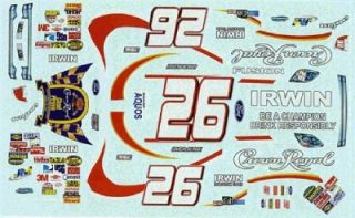 26 Crown Royal Texas 2007 Jamie McMurray NASCAR Decal