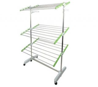 Green Rack Foldable Heavy Duty Drying & Storage Rack System — 