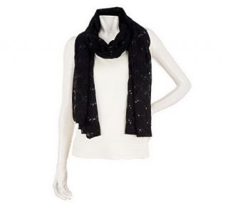 Susan Graver Knit Scarf with Sequin Embellishments   A228797