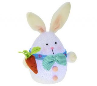 BethlehemLights BatteryOperated Egg Shaped Bunny w/Bow Tie and Timer 