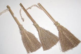  Twig Straw Broom Vintage 8 Primitive  Doll Wedding Besom Craft Supply