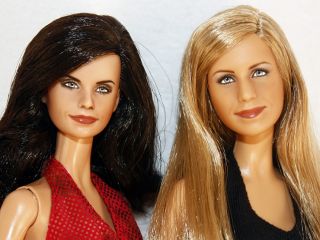 Decided to do repaints of both Jennifer Aniston and Courtney Cox, and