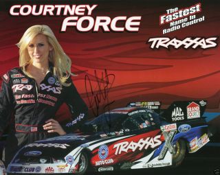 COURTNEY FORCE ****AUTOGRAPHED**** 2012 TRAXXAS FUNNY CAR