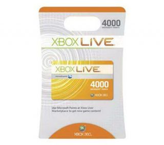 XB360 Live   4000 Points Card   Xbox 360 —