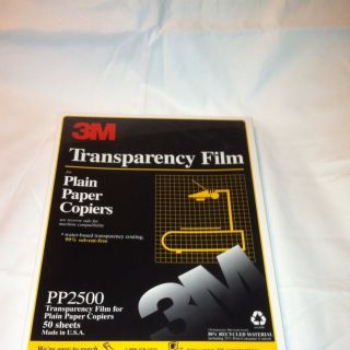 Transparency Film for copiers in Presentation, A/V & Projectors
