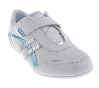 Skechers Leather V Strap Low Profile Athletic Shoes —