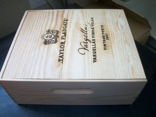 TAYLOR FLADGATE VARGELLAS VINTAGE PORTO 2007 WOOD WINE CRATE/BOX