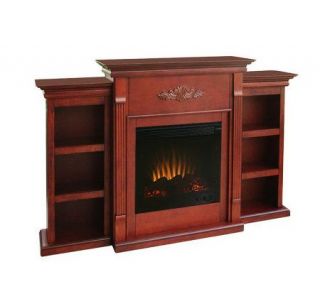 Gilmore Electric Fireplace with Bookcases —