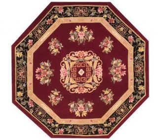 Royal Palace French Court 6 x 6 Octagonal Wool rug —