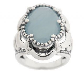 Carolyn Pollack Aquamarine Sterling Ring —
