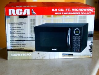 RCA Microwave 0 9 Cubic Feet Black Brand New