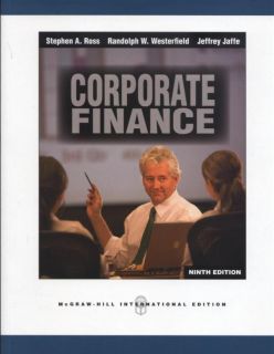 Corporate Finance 9E by Stephen A Ross